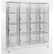 16 Compartment Wire Mesh Lockers | Mesh Storage Locker