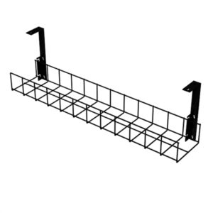 Black Cable Tray with Large Brackets by AMP Wire Ltd
