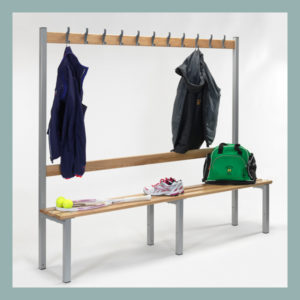Changing-Room-Bench-with-Hooks-2000mm