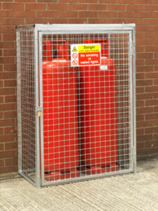 Gas Cylinder Cage for 2 x 47kg HDG by AMP Wire Ltd