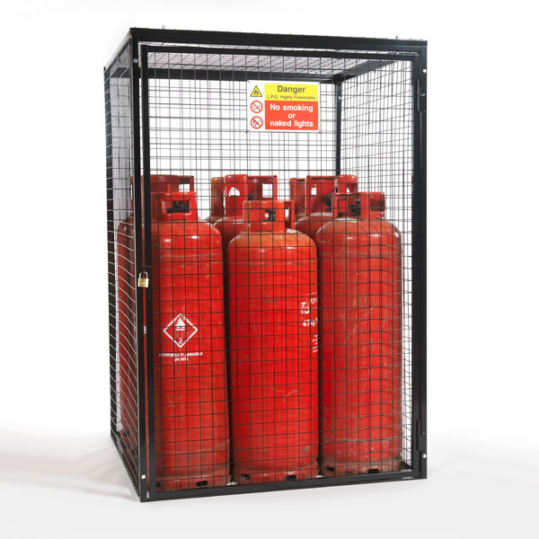 Gas Cylinder Cage for 9 x 47kg Cylinder | UK Made | Delivered from Stock