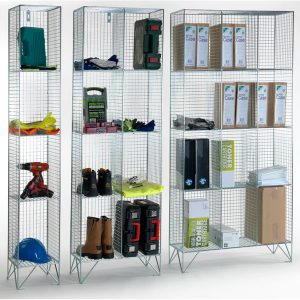 Wire Mesh Lockers Without Doors