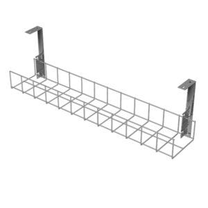 Silver Cable Tray with Large Brackets by AMP Wire Ltd