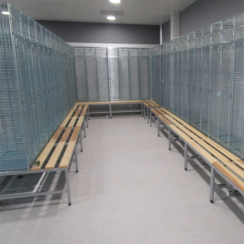 Lockers on Bench Bases for Squire & Partners