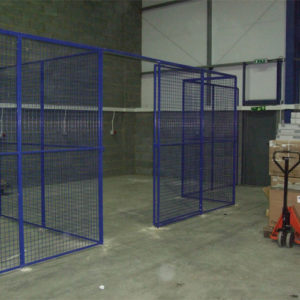 Wire Mesh Partition with Sliding Doors