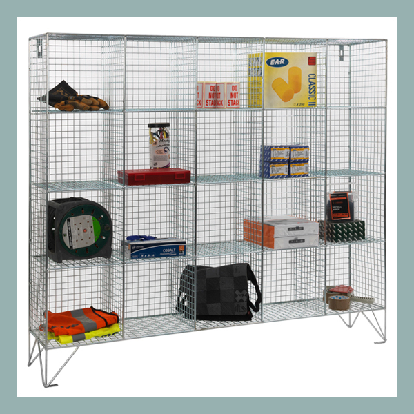 20-Compartment-Wire-Mesh-Locker-without-Doors