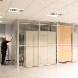 AMP Wire Installing Our Partitions at Data Centre
