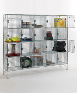 Multi-Compartment-Mesh-Lockers-With-Doors
