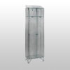 1 Door Nest of 2 Mesh Locker with Sloping Tops by AMP Wire