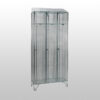 1 Door Nest of 3 Mesh Locker with Sloping Tops by AMP Wire