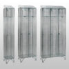 1 Door Wire Mesh Lockers with Sloping Tops by AMP Wire