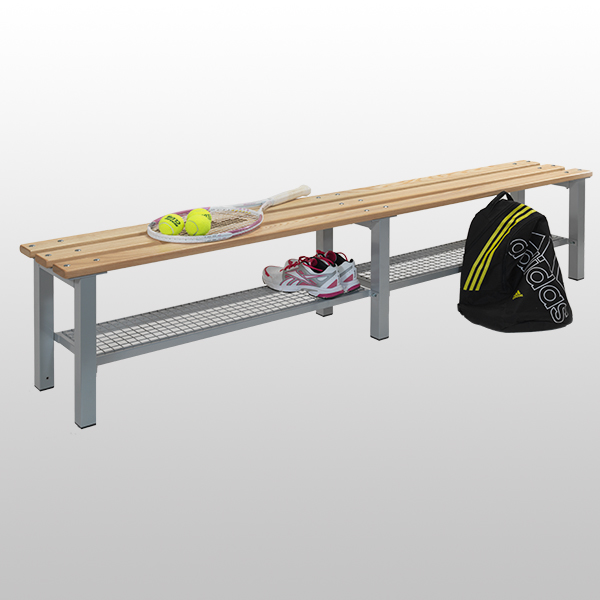 2mt Changing Room Bench with Shoe Tray from AMP Wire