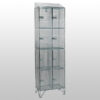 4 Door Nest of 2 Mesh Locker with Sloping Tops by AMP Wire