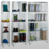 4 Tier Mesh Lockers Without Doors by AMP Wire