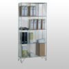4 Tier Nest of 3 Mesh Lockers Without Doors by AMP Wire