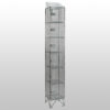 6 Door Nest of 1 Mesh Locker with Sloping Tops by AMP Wire