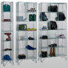 6 Tier Mesh Lockers Without Doors by AMP Wire