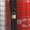 Gas Cage Hasp & Staple Locking