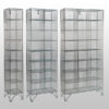 8 Tier Mesh Lockers Without Doors by AMP Wire