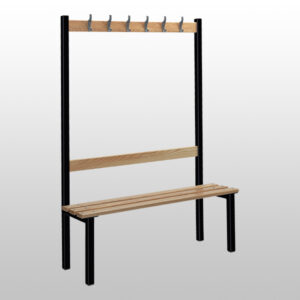 Single Sided Bench with Black Frames from AMP Wire
