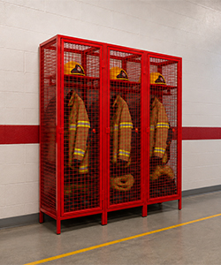 Wire Mesh Emergency Services Lockers