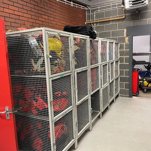 GMFRS 3 Door Fire Service Lockers by AMP Wire